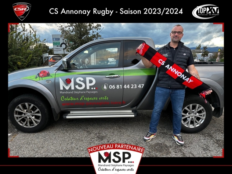 Nouveau partenaire du CSA Rugby d'Annonay pour la saison